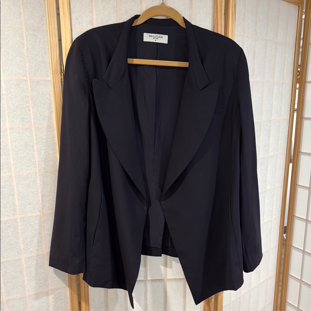 MM LaFleur Wool Jacket Loosely Structured Size 14